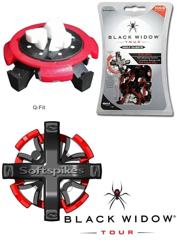 Black Widow Tour Golf Cleats Q Fit 1 Black Widow Tour Golf Cleats Q Fit