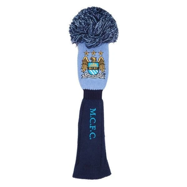Official Manchester City Pom Pom Fairway Wood Headcover 1 Official Manchester City Pom Pom Fairway Wood Headcover